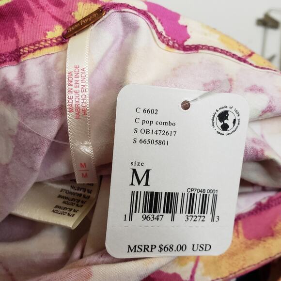 Free People Womens M Give Me More Crop Top in Pop Combo NEW - Picture 9 of 11